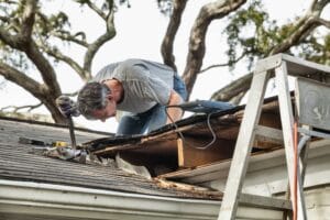storm damage roof repair in Denver