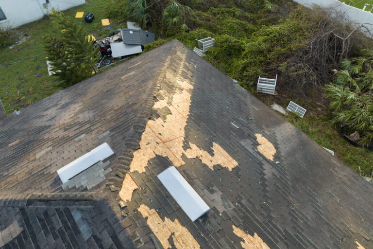 Roof replacement services in Titusville for damaged house roof