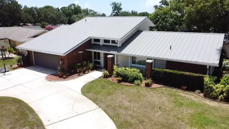 Ranch House Gray Metal Roof