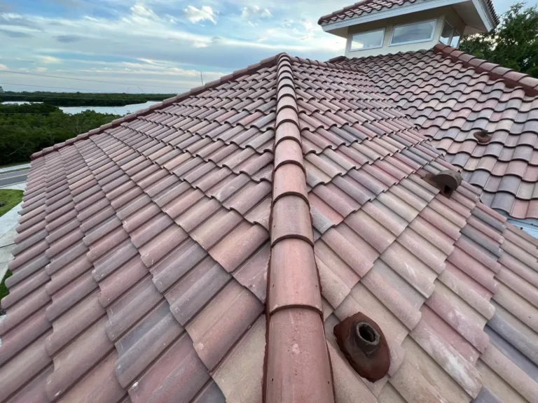 Terracotta Tile Roof Ridge View