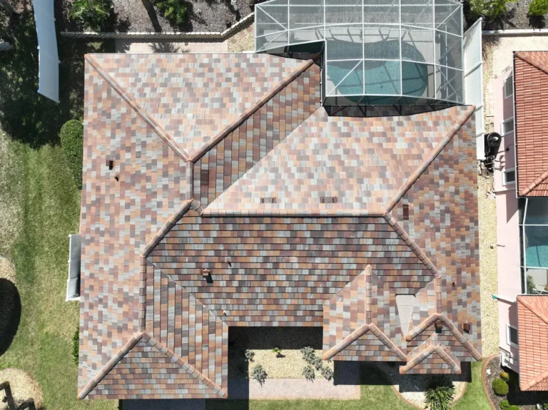 Terracotta Tile Roof Screened Pool