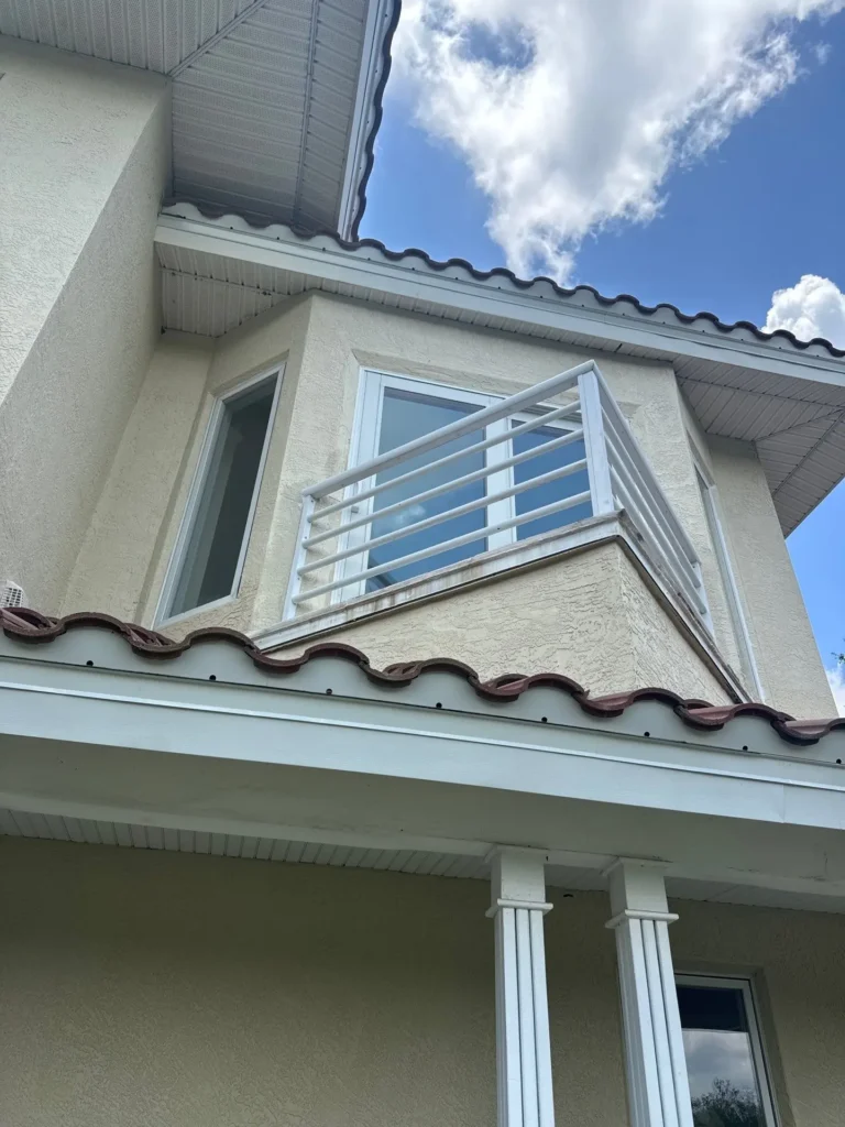 Tile Roof Balcony Close Up