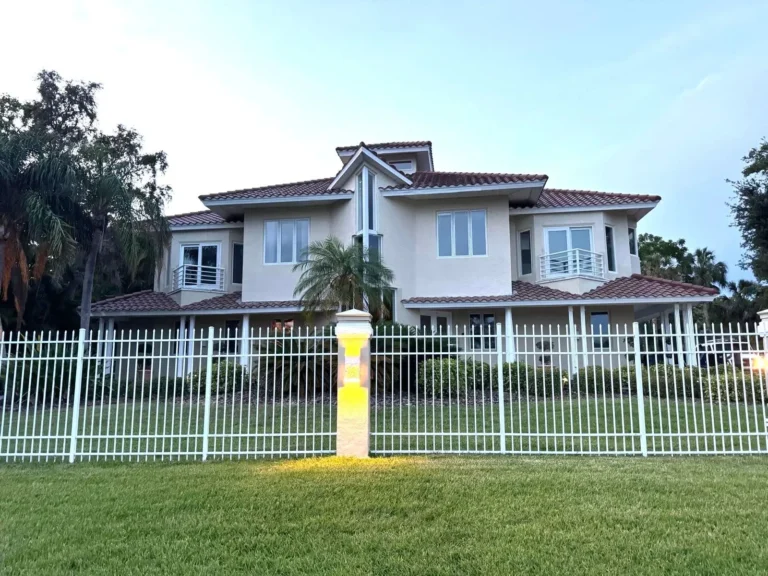 Tile Roof Home Evening View