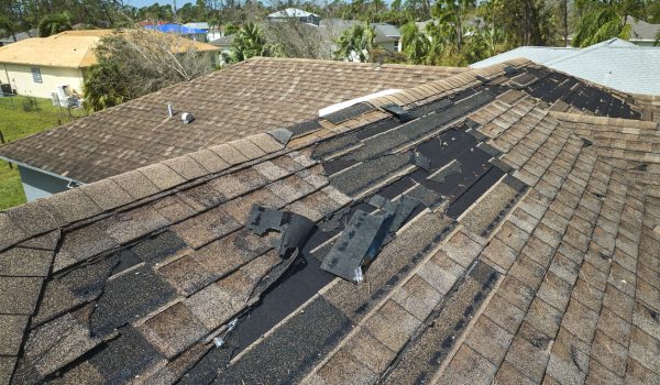 Roof replacement services in Palm Bay for damaged house roof